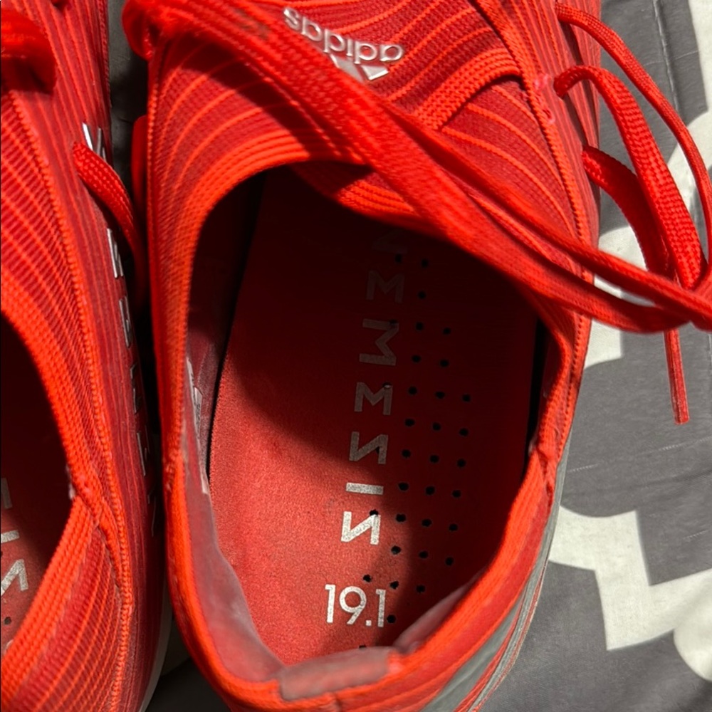 Adidas Men's Bold Red Athletic Shoes - Picture 4 of 7